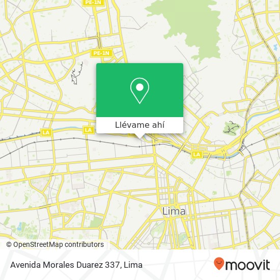 Mapa de Avenida Morales Duarez 337