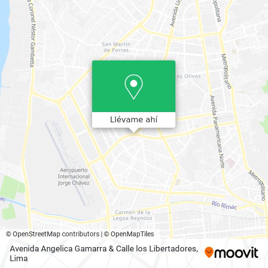 Mapa de Avenida Angelica Gamarra & Calle los Libertadores