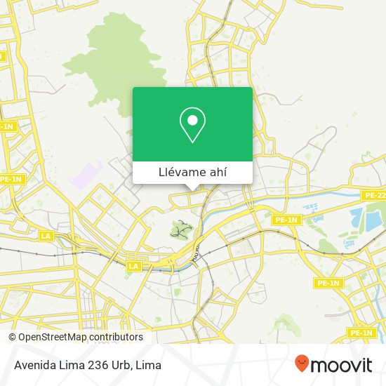 Mapa de Avenida Lima 236 Urb