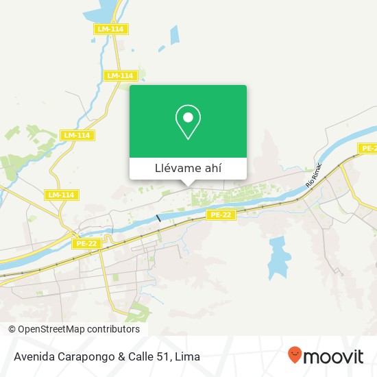 Mapa de Avenida Carapongo & Calle 51