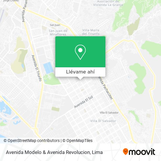 Mapa de Avenida Modelo & Avenida Revolucion