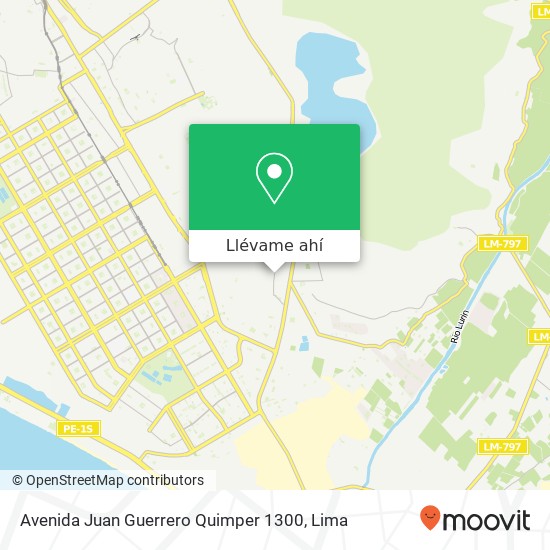 Mapa de Avenida Juan Guerrero Quimper 1300