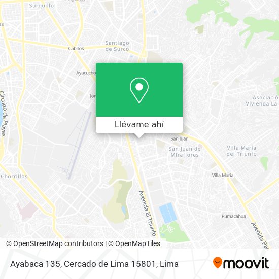 Mapa de Ayabaca 135, Cercado de Lima 15801