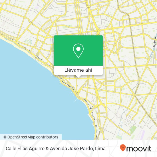 Mapa de Calle Elías Aguirre & Avenida José Pardo