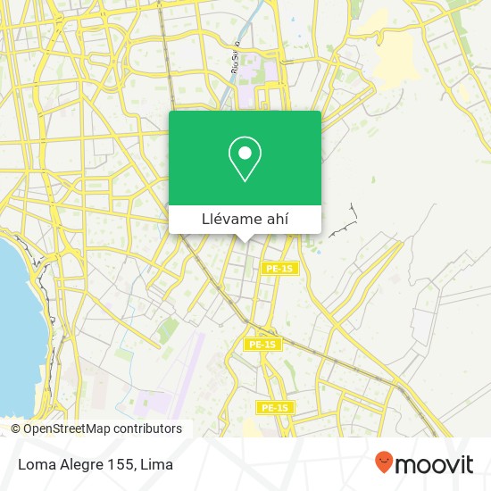 Mapa de Loma Alegre 155