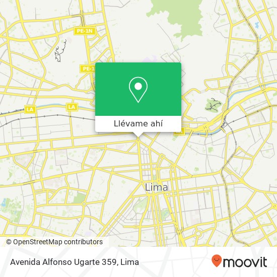 Mapa de Avenida Alfonso Ugarte 359