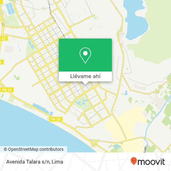 Mapa de Avenida Talara s/n