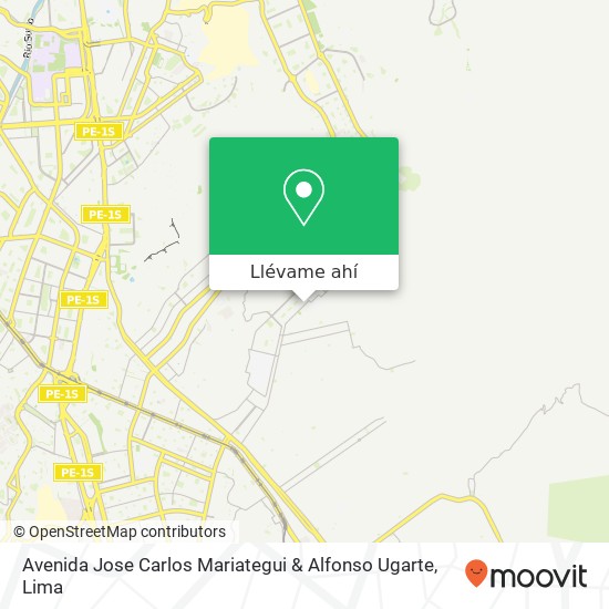 Mapa de Avenida Jose Carlos Mariategui & Alfonso Ugarte