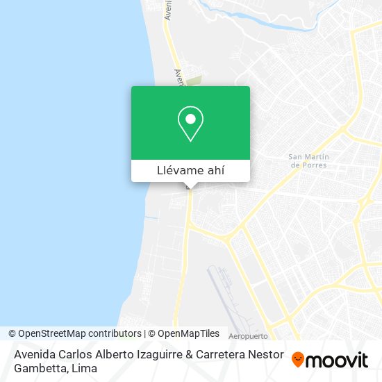 Mapa de Avenida Carlos Alberto Izaguirre & Carretera Nestor Gambetta