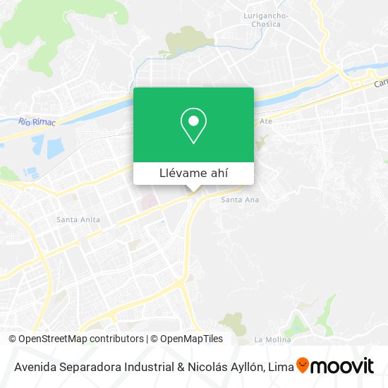 Mapa de Avenida Separadora Industrial & Nicolás Ayllón