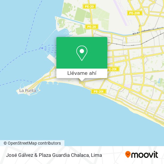 Mapa de José Gálvez & Plaza Guardia Chalaca