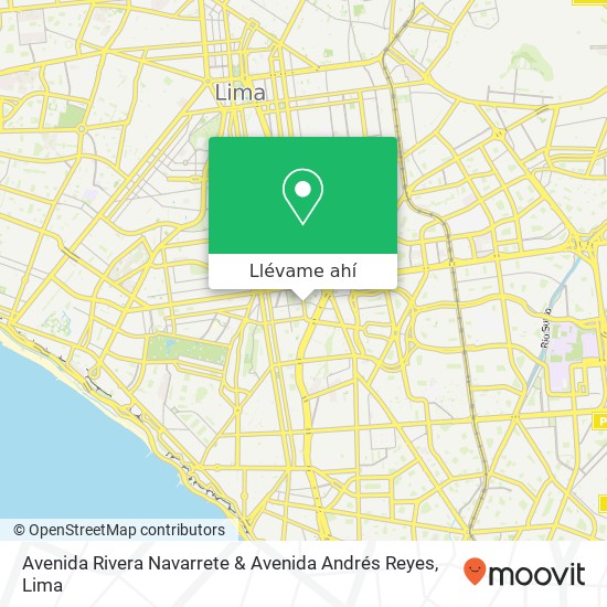 Mapa de Avenida Rivera Navarrete & Avenida Andrés Reyes