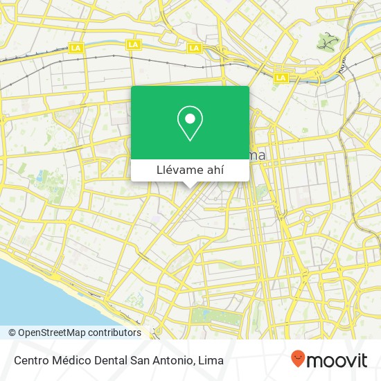 Mapa de Centro Médico Dental San Antonio