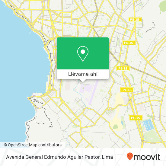 Mapa de Avenida General Edmundo Aguilar Pastor