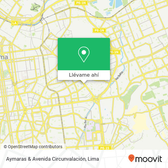 Mapa de Aymaras & Avenida Circunvalación
