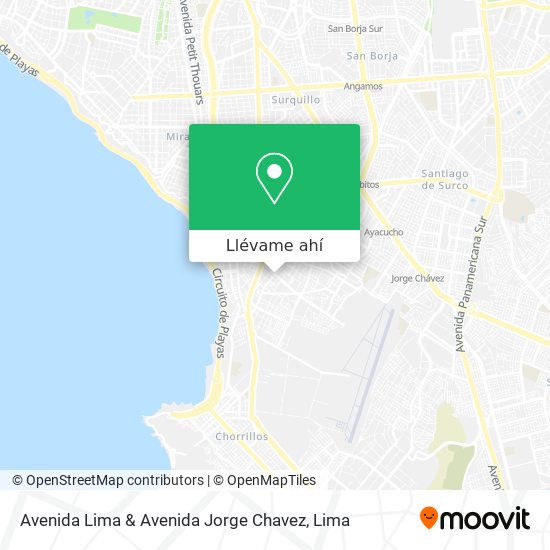 Mapa de Avenida Lima & Avenida Jorge Chavez