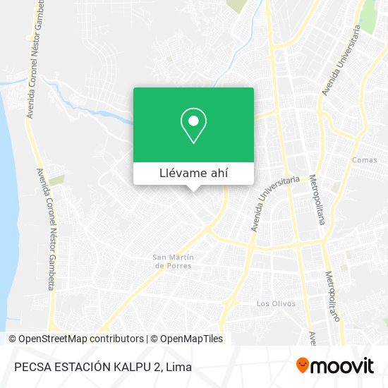 Mapa de PECSA ESTACIÓN KALPU 2