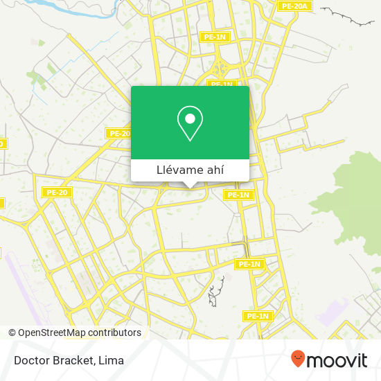 Mapa de Doctor Bracket
