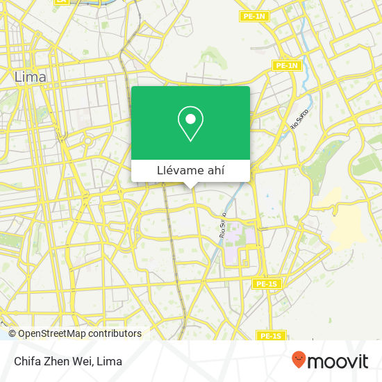 Mapa de Chifa Zhen Wei