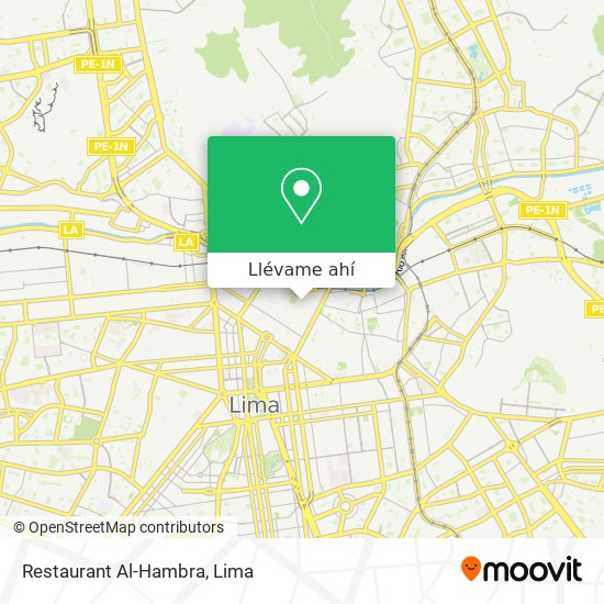 Mapa de Restaurant Al-Hambra