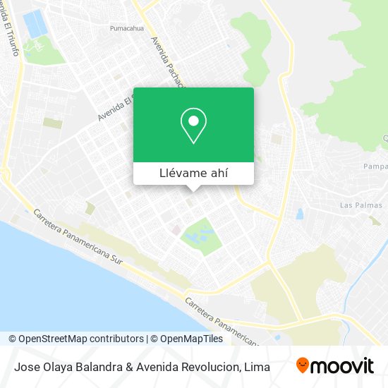 Mapa de Jose Olaya Balandra & Avenida Revolucion