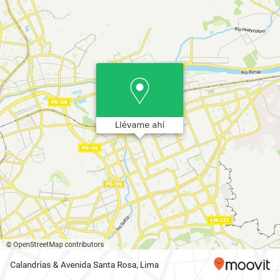 Mapa de Calandrias & Avenida Santa Rosa