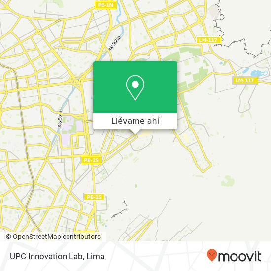 Mapa de UPC Innovation Lab