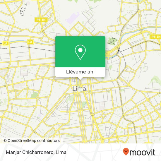 Mapa de Manjar Chicharronero