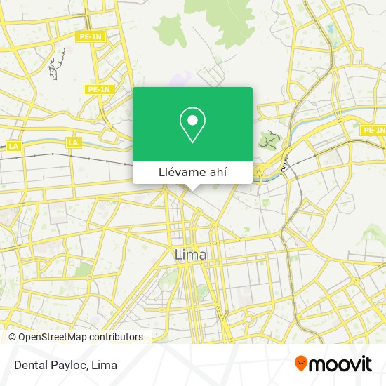 Mapa de Dental Payloc