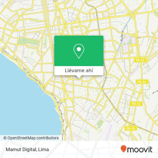 Mapa de Mamut Digital
