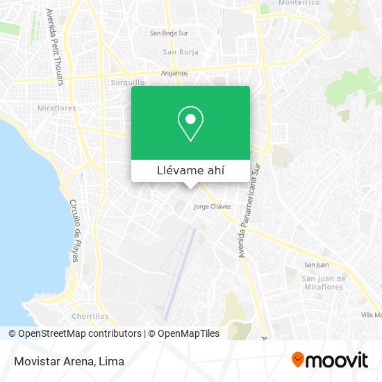 Mapa de Movistar Arena