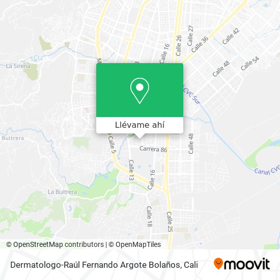 Mapa de Dermatologo-Raúl Fernando Argote Bolaños