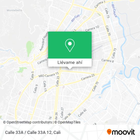 Mapa de Calle 33A / Calle 33A 12