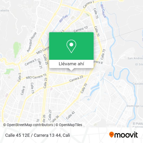 Mapa de Calle 45 12E / Carrera 13 44
