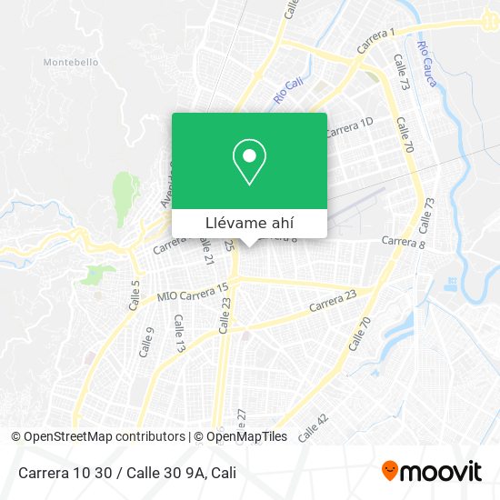 Mapa de Carrera 10 30 / Calle 30 9A