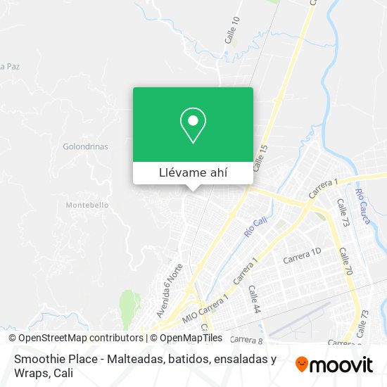 Mapa de Smoothie Place - Malteadas, batidos, ensaladas y Wraps