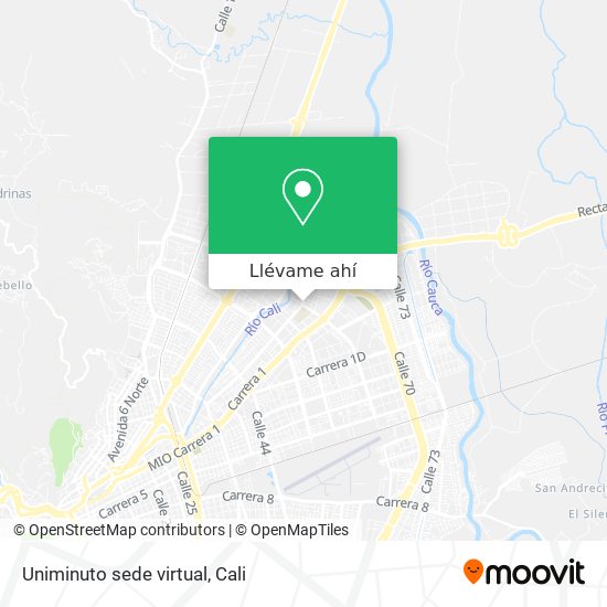 Mapa de Uniminuto sede virtual