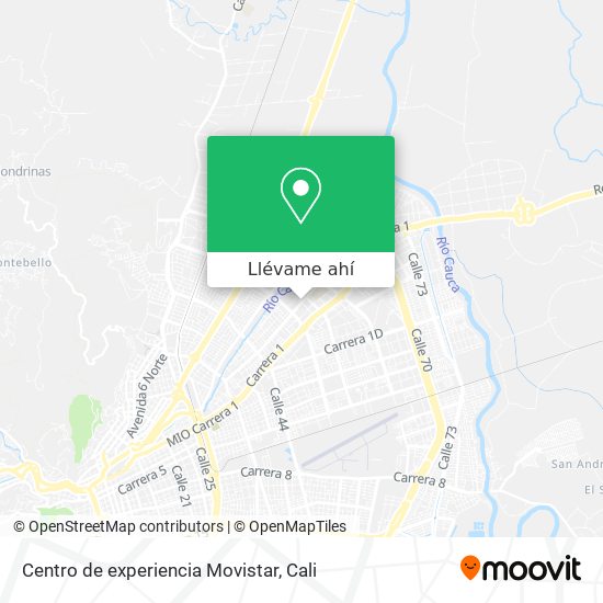 Mapa de Centro de experiencia Movistar