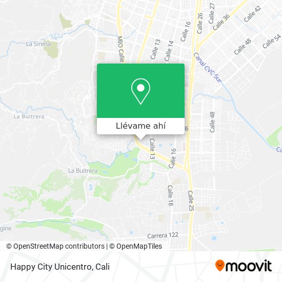 Mapa de Happy City Unicentro