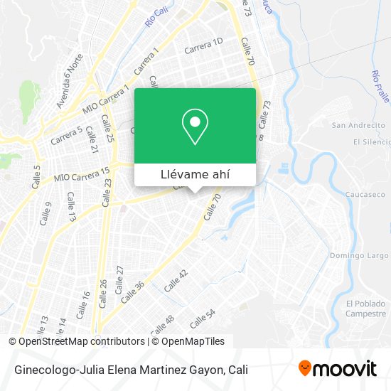 Mapa de Ginecologo-Julia Elena Martinez Gayon