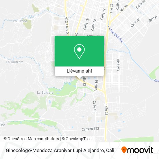 Mapa de Ginecólogo-Mendoza Aranivar Lupi Alejandro