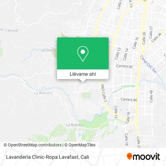 Mapa de Lavandería Clinic-Ropa Lavafast