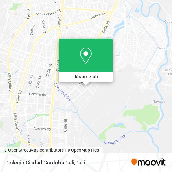 Mapa de Colégio Ciudad Cordoba Cali