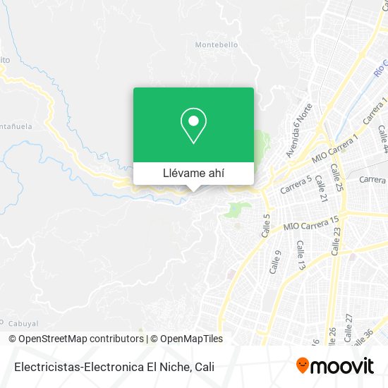 Mapa de Electricistas-Electronica El Niche