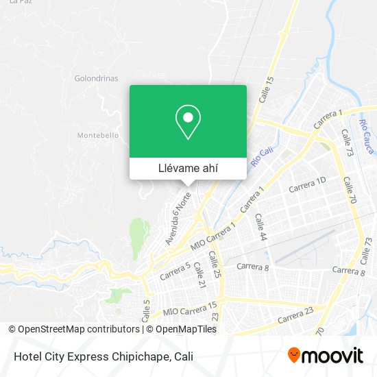 Mapa de Hotel City Express Chipichape