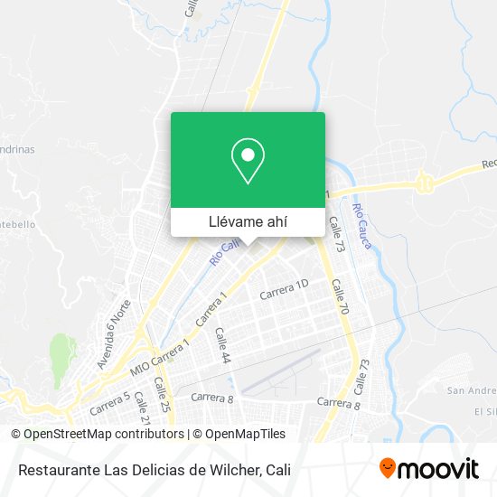 Mapa de Restaurante Las Delicias de Wilcher