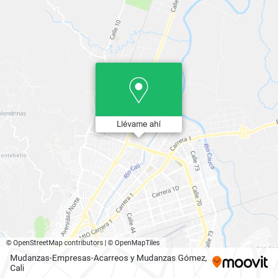 Mapa de Mudanzas-Empresas-Acarreos y Mudanzas Gómez