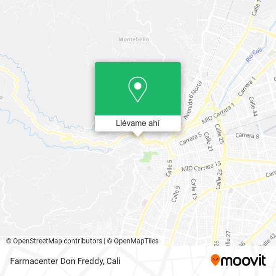 Mapa de Farmacenter Don Freddy