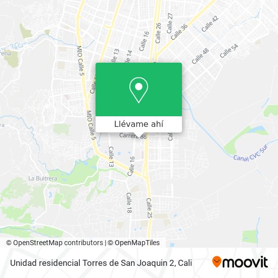 Mapa de Unidad residencial Torres de San Joaquin 2