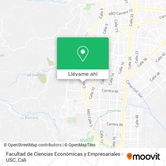 Mapa de Facultad de Ciencias Económicas y Empresariales - USC